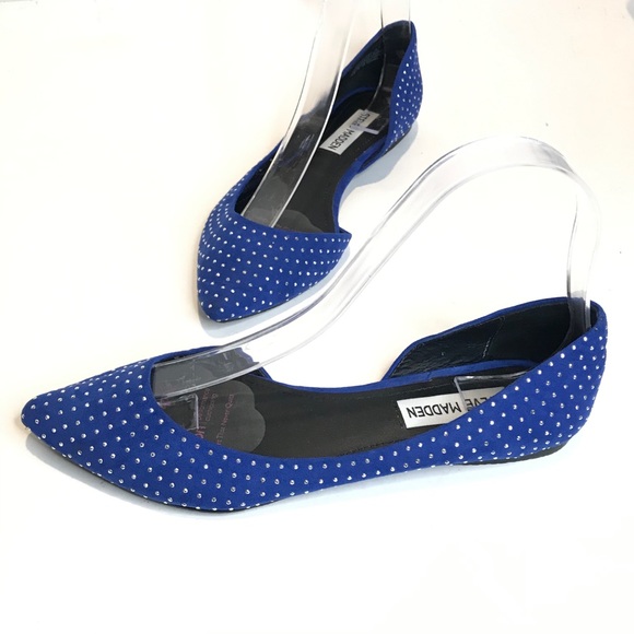 {STEVE MADDEN} Elusions Blue Bling D'orsay Flats - Picture 15 of 15